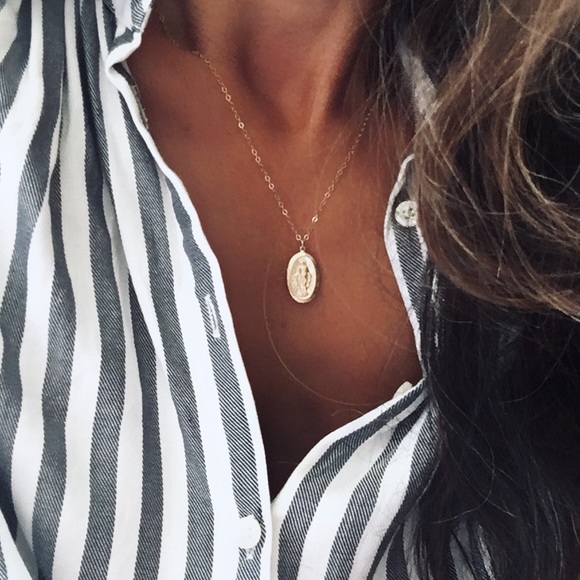 Gold Filled Miraculous Mary Necklace - Picture 2 of 6